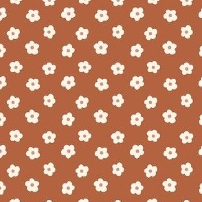 MINI Boho Fall Floral - apricot boho neutral flower 2in