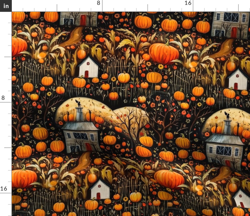 Folk Art Pumpkin Patch