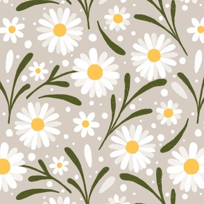 Daisies on a beige