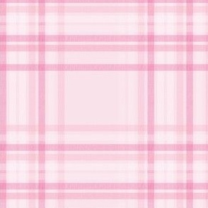 Candy Pink Plaid Checks for Wallpaper and Home Decor (Medium)