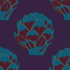 Artichokes (dark jewel tones)