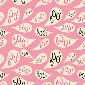 Happy-Halloween-boo-in-speech-bubbles-in-soft-vintage-pink-XL-jumbo-scale-for-wallpaper_NEW