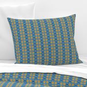 Blue and Gold Traditional Pattern  © Gingezel™ 2013