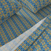 Blue and Gold Traditional Pattern  © Gingezel™ 2013