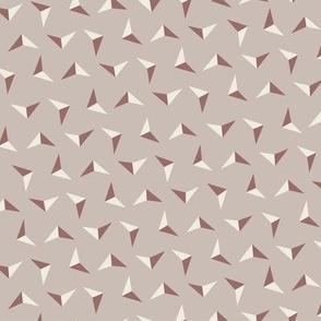 arrows - copper rose pink _ creamy white _ silver rust - simple small scale geometric