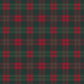 XLARGE Green and Red plaid fabric - traditional classic green tartan christmas tree plaid 12in