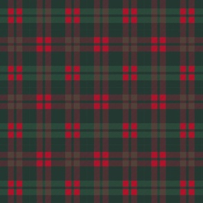 JUMBO Green and Red plaid fabric - traditional classic green tartan christmas tree plaid