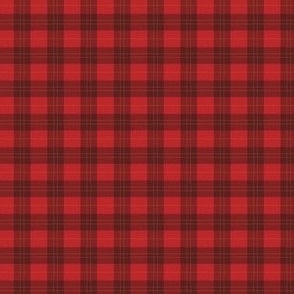 MINI Holiday tartan red plaid fabric - winter red christmas plaid tartan check 2in