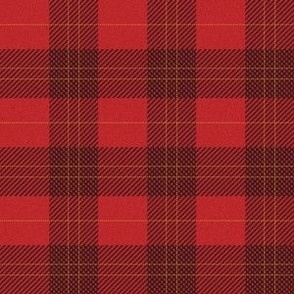 SMALL Holiday tartan red plaid fabric - winter red christmas plaid tartan check 6in