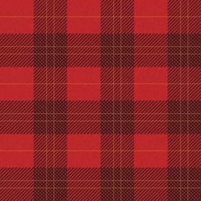 LARGE Holiday tartan red plaid fabric - winter red christmas plaid tartan check 10in
