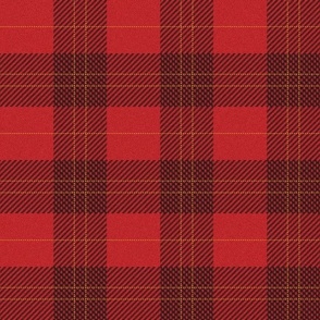 XLARGE Holiday tartan red plaid fabric - winter red christmas plaid tartan check 12in