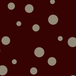 Polka Dots on Chocolate Brown