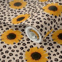 Sunflowers on Leopard