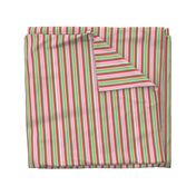 Thick Bold Preppy Candy Stripes 3 (red green pink white)