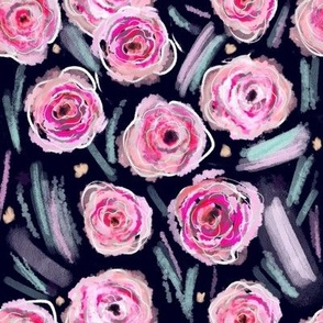 Blooming watercolor floral 