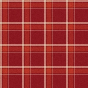 XLARGE Thanksgiving plaid fabric - red plaid check tartan holiday colors 12in