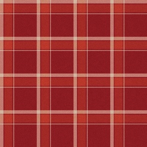 JUMBO Thanksgiving plaid fabric - red plaid check tartan holiday colors