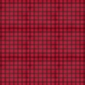 MINI Winter plaid fabric - red marroon fabric plaid check tartan 2in