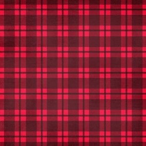 LARGE Winter plaid fabric - red marroon fabric plaid check tartan 10in