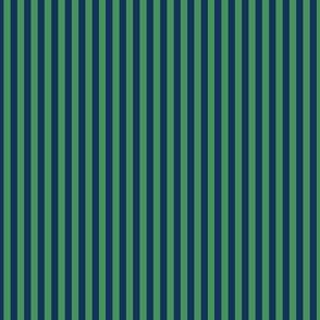 TINY Pickleball fabric - blue and green preppy stripes design 2in