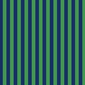 MINI Pickleball fabric - blue and green preppy stripes design 4in