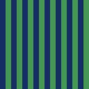 XLARGE Pickleball fabric - blue and green preppy stripes design 12in