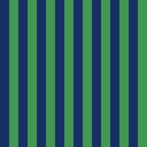 JUMBO Pickleball fabric - blue and green preppy stripes design