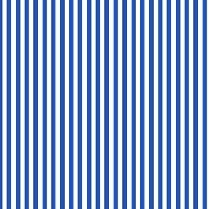 TINY Pickleball fabric - bright blue and white stripes_ cabana stripes fabric 2in