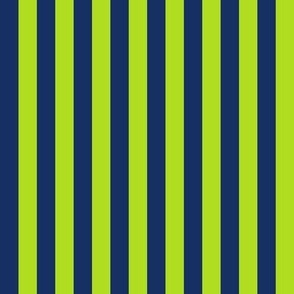 MEDIUM Pickleball fabric - bright green and navy fabric 8in