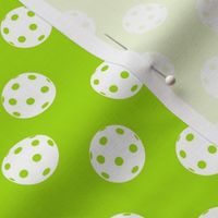 MEDIUM Pickleball fabric - bright green pickleballs 8in