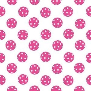 SMALL Pickleball fabric - pickleball fabric bright pink 6in