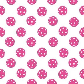 MEDIUM Pickleball fabric - pickleball fabric bright pink 8in