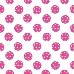 LARGE Pickleball fabric - pickleball fabric bright pink 10in