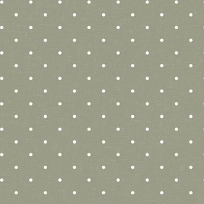 Dots on Sage Green