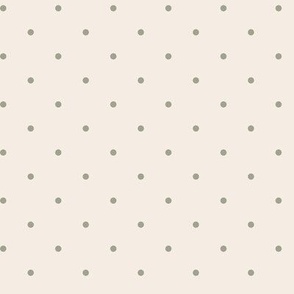 Sage Dots on Cream