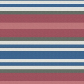 Pink Modern French Country Stripes