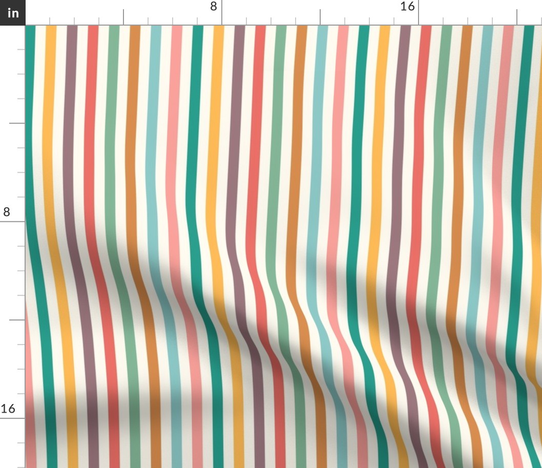 SMALL Pickleball fabric - rainbow color fabric 6in