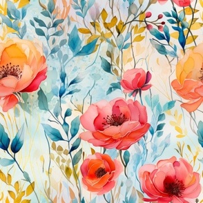 Floral Poppies