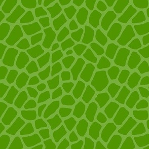 6x6 animal print green leaf on cucumber green monochromatic