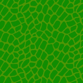 12x12 animal print green leaf on cucumber green monochromatic