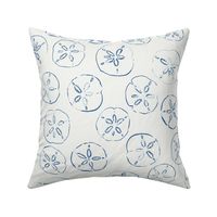 (XL) sanddollar blue on offwhite Extra Large scale
