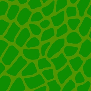 24x24 animal print green leaf on cucumber green monochromatic