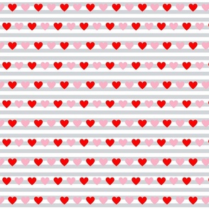 Stripe Heart Pattern