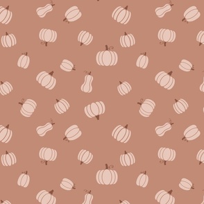 Medium Clay Pumpkins and Squash Pattern Print