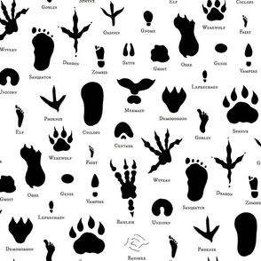 Field Guide to Rare Creature Tracks | Cryptid and Mythology