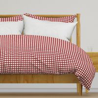 Red and Cream Christmas Plaid 6 inch