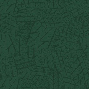 tire thread forest green