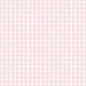 Pink White Gingham Plaid 6x6 Small Scale