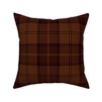 Dunbar tartan, custom colorway, 8" dark red / brown