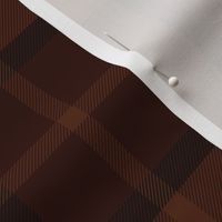 Dunbar tartan, custom colorway, 8" dark red / brown